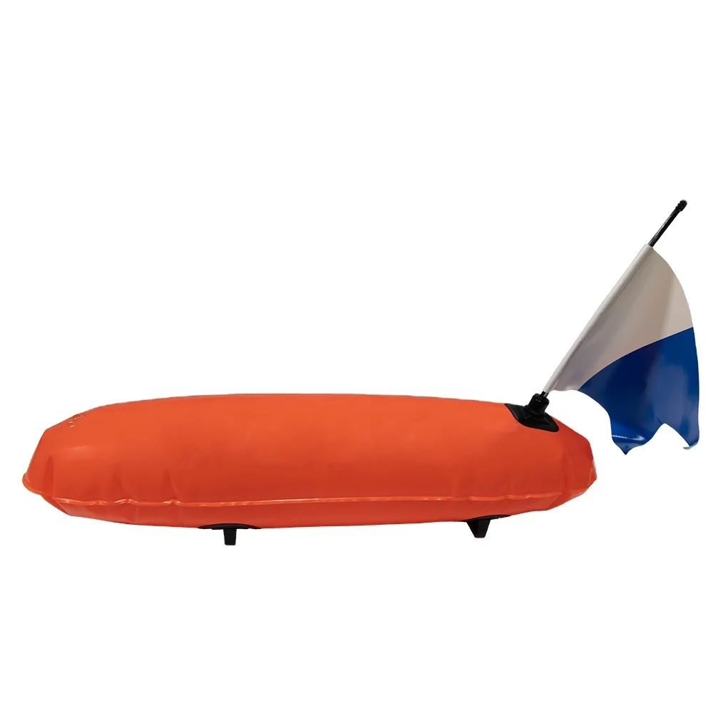 Надувной поплавок из ПВХ с флагом для подводной охоты и буксировочной линией, устройство безопасности для дайвинга, фридайвинга, подводной охоты, Сноркелинга