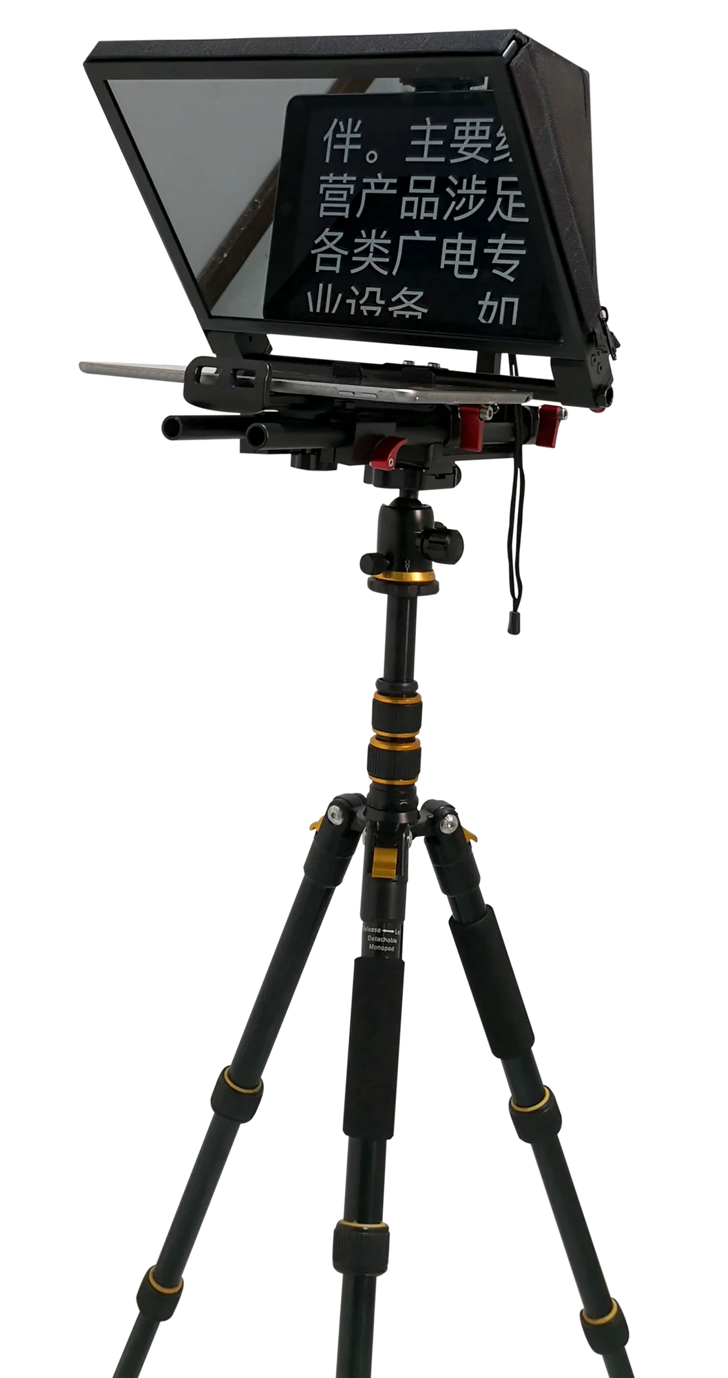 TS310 7-13 Inch Tystvideo Portable Interview Speech Tablet Teleprompter Live Sports 1 Set Camera 2-20 Feet Flight Case