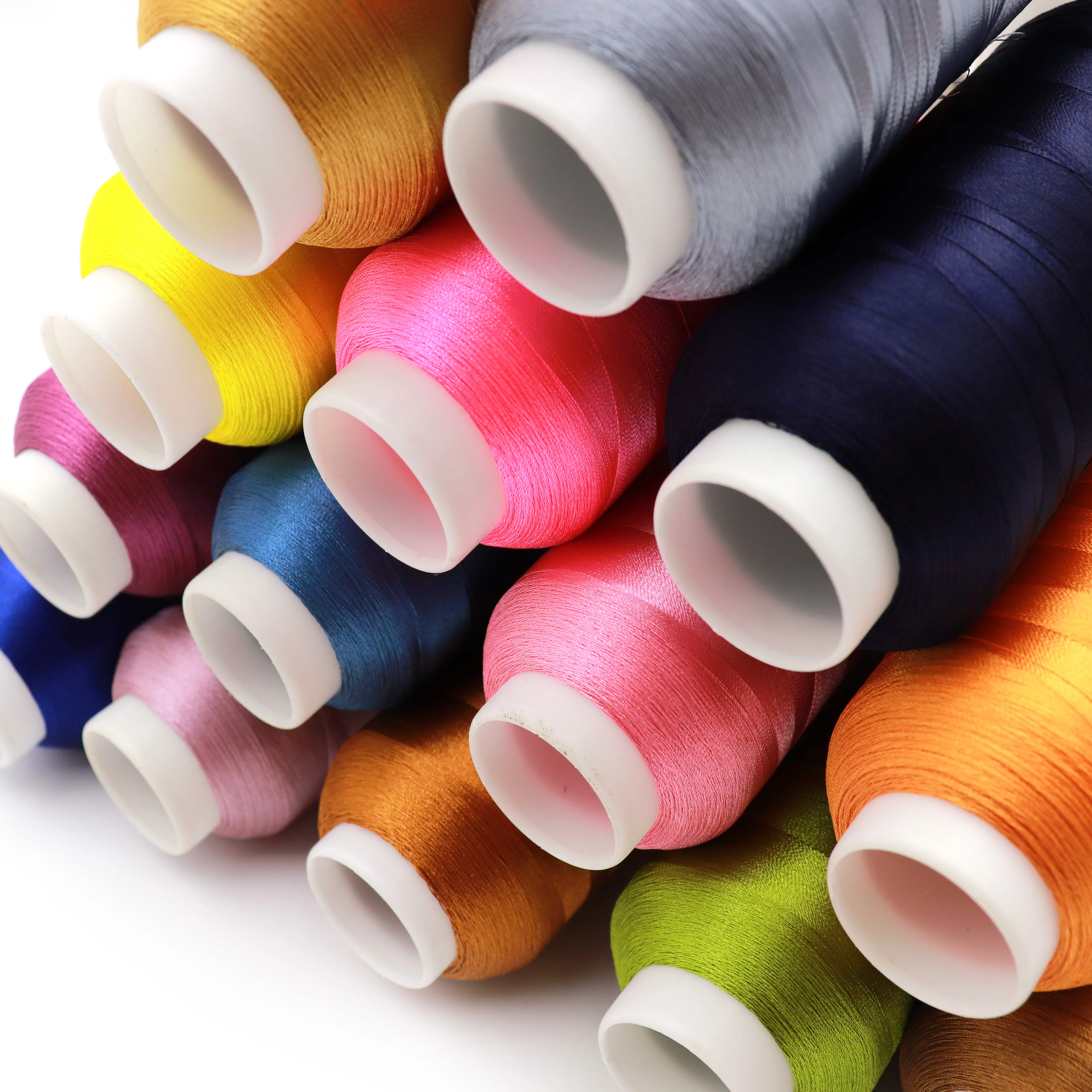 720 colors gingko bordado hilo 75d/2 120d/2 polyester embroidery thread from china