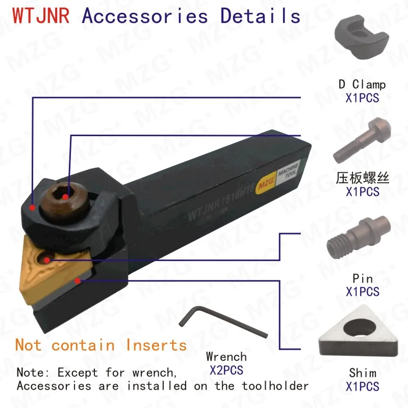  Maifix WTJNR 2020K16 резак TNMG вставки CNC токарный станок режущие инструменты держатель внешнего токарного