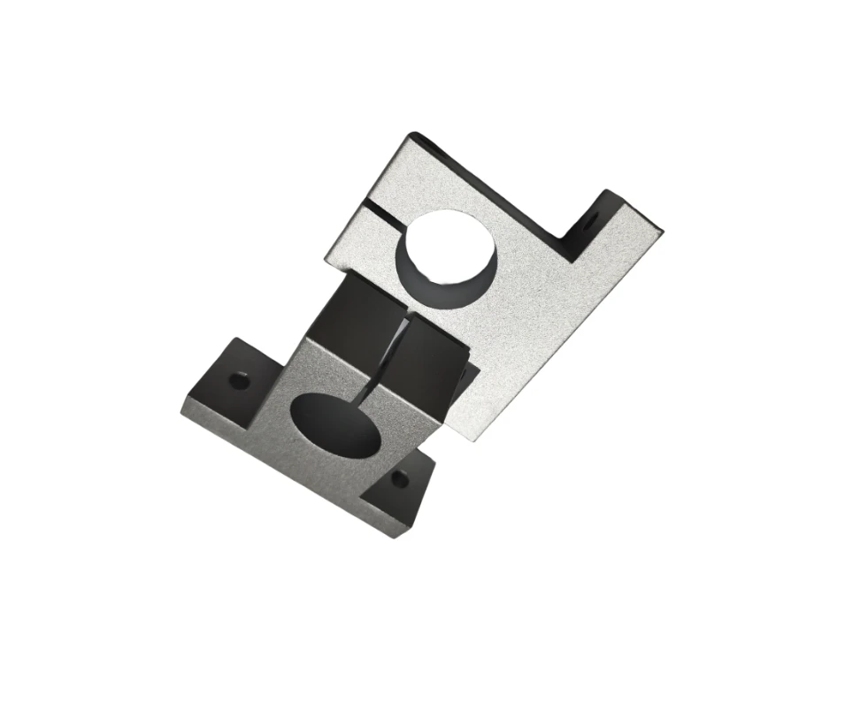 Custom Precision Metal Fabrication CNC Machining  Aluminum sandblasting anode Optical shaft support fixed base