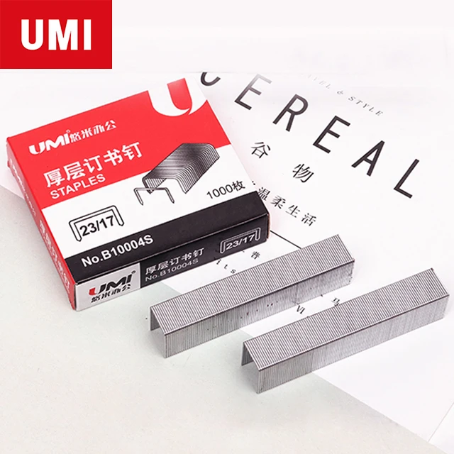 
UMI Stationery Promotion High Quality 23/17 Office Metal Staples 