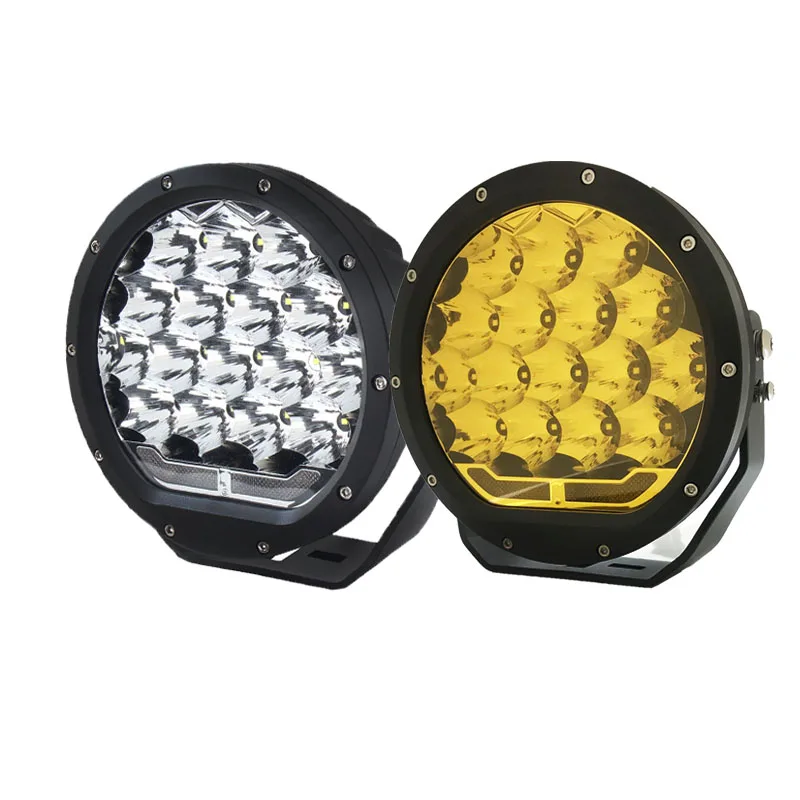 Wholesale 7 inch White Amber auto led light for vehicle cars 160W offroad driving with daytime running light