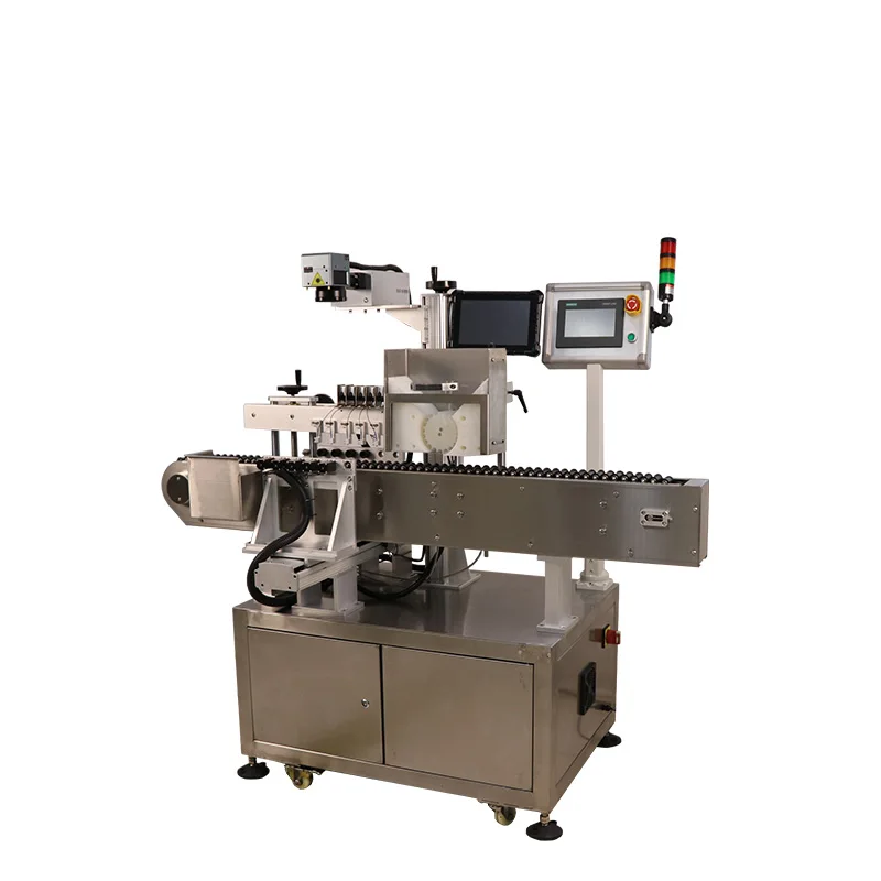 Eye black full automatic rotary positioning mark acquisition associated integrated equipment UV laser marking machine