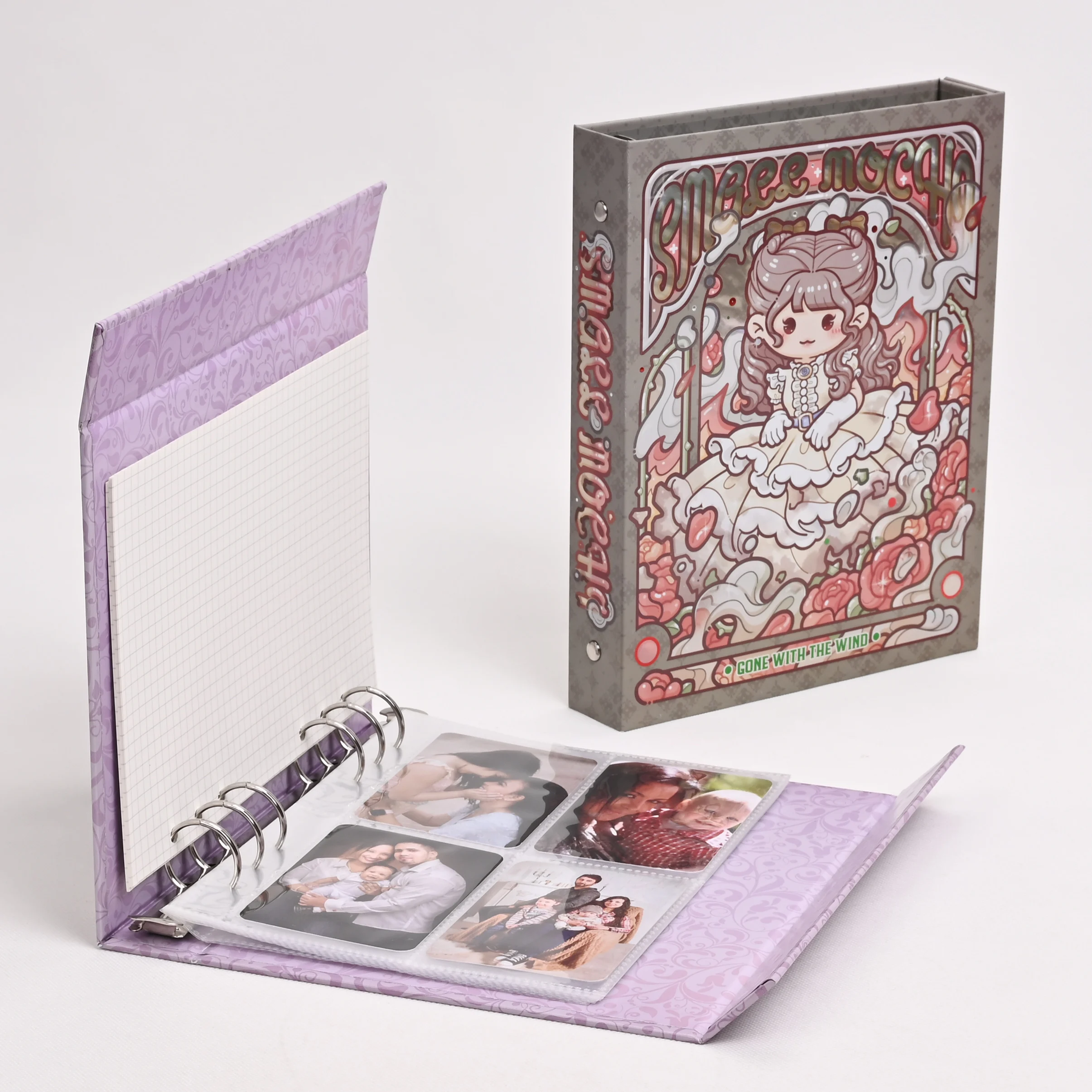 Custom Printed Binders Album Photo Baby Kids Wedding Flexible Photo Album Promotional Binders as Children Gifts