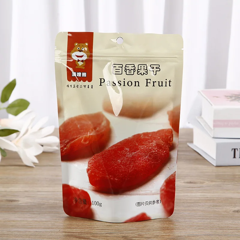 Stand Up Pouch Dried Fruit Vegetable Zipper Packaging Plastic Bag With Zipper For Food Packaging