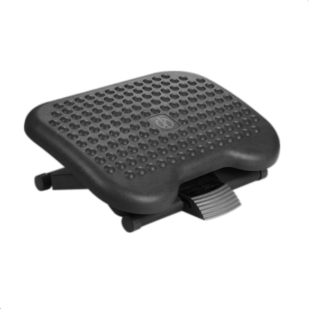 Ergonomic massage adjustable plastic footrest
