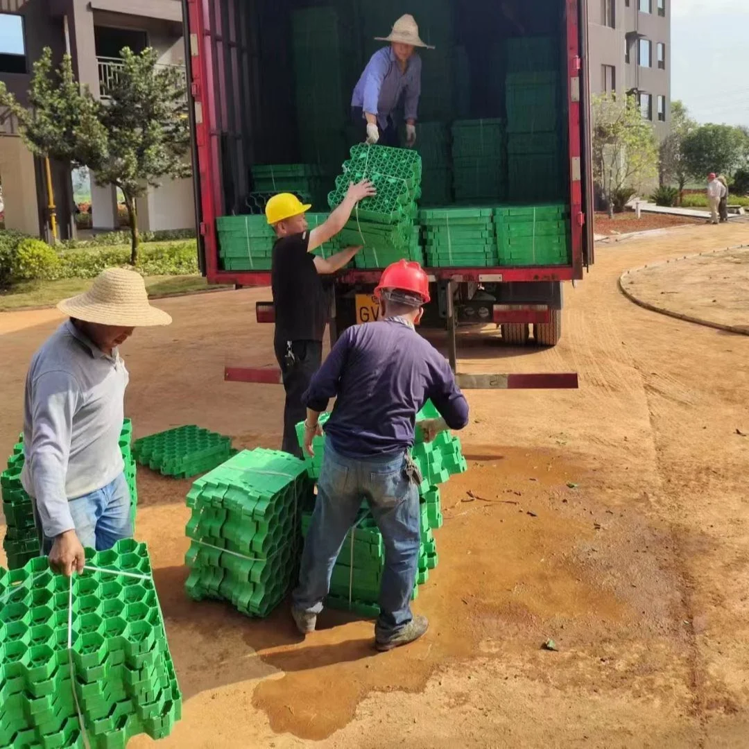 HDPE plastic grass lawn honeycomb gravel stabilizer driveway paving grid