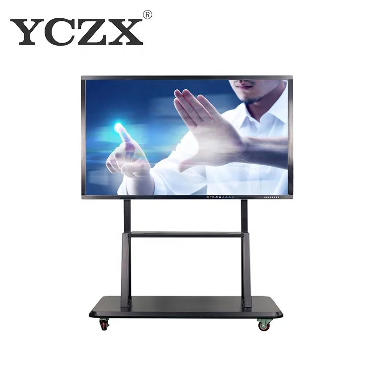65/75/86/100/110 inch finger multi touch screen smart LCD display meeting room electronic digital interactive smart white board