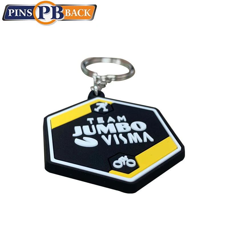 Low Price Personalized Pvc 3D Silicone Plastic Keychains 2D Rubber Keychain