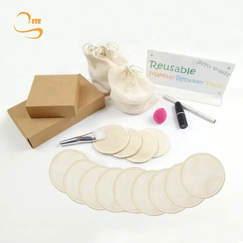 New Arrival Cotton Seam Cosmetic Makeup Removal Pads Organic Non-polyester Facial Soft Cleansing Wipes Reusable
