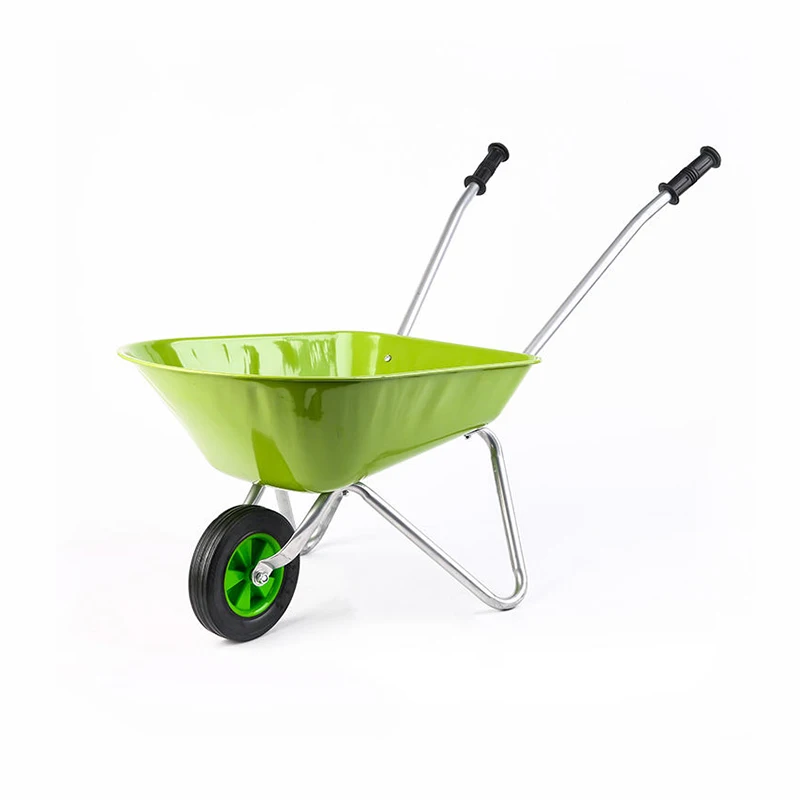 Cheaper factory price spot supply kid metal wheel barrow heavy duty steel wheelbarrow