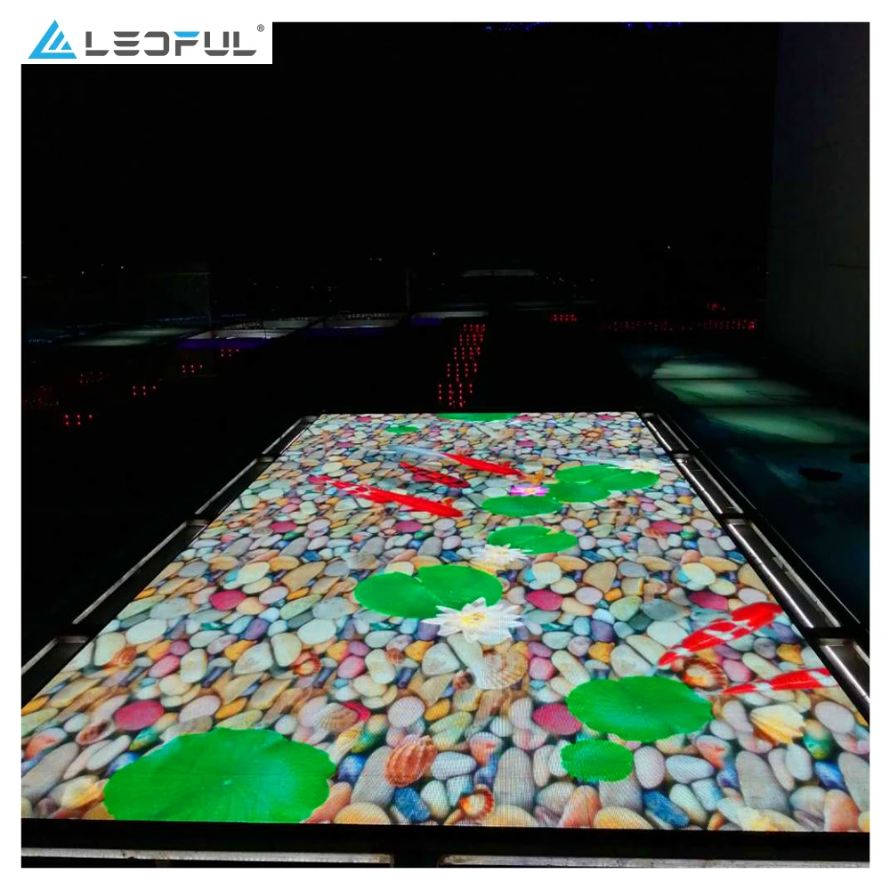 P3.9 LED Floor Led Outdoor Dance Floor Screen Guangdong Buy Easy Installation High Quality Outdoor Wedding 2021 Nova Customized