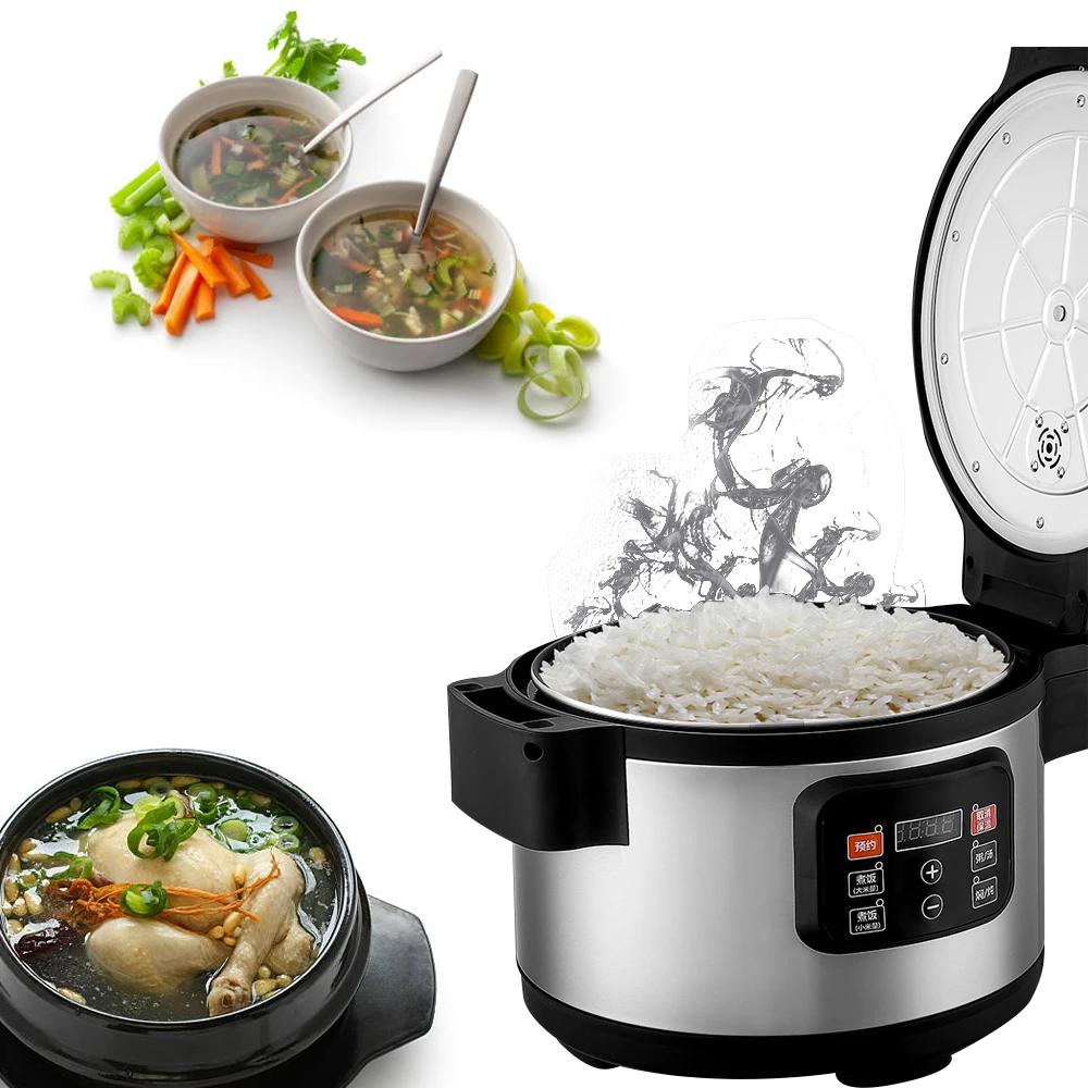 19L Big Capacity Cooking Pot Professional Panela Lcd Display Restaurant Catering Kitchen Equipment Olla