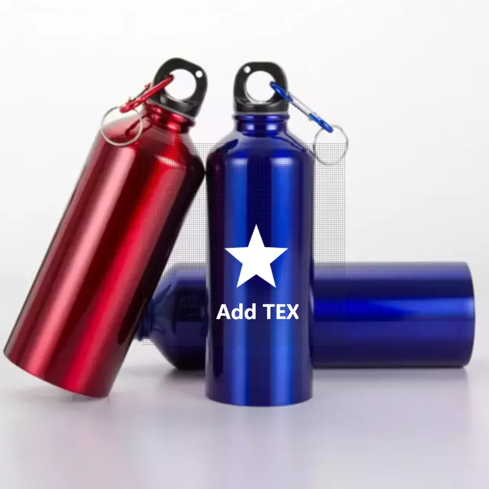 Water Bottle 500ML Aluminum Lightweight Water Bottle Easy Carry Leak Proof Travel Bottles for Gym Sports Camping Hiking Fishing