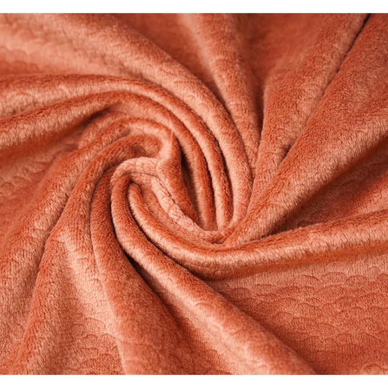 Knitted Polyester Spandex Crystal Velvet Fabric For Mattress Fabric Stretch Embossed Fabric