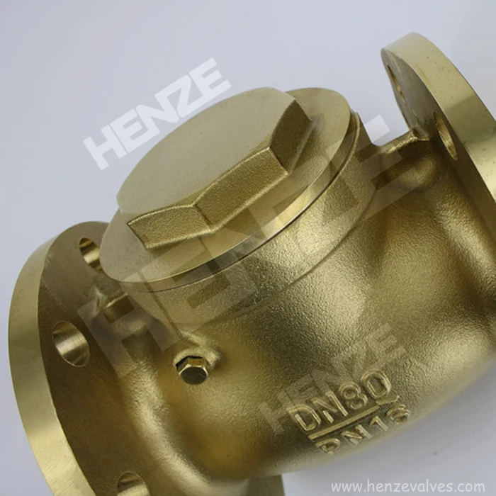 Brass Flanged Swing Check Valve RF or FF