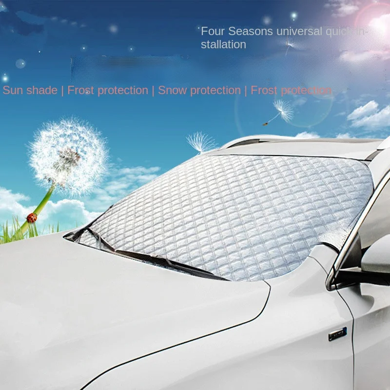 Car Windshield Snow Cover and Embedded Magnets Car Windshield Protector for Car Trucks