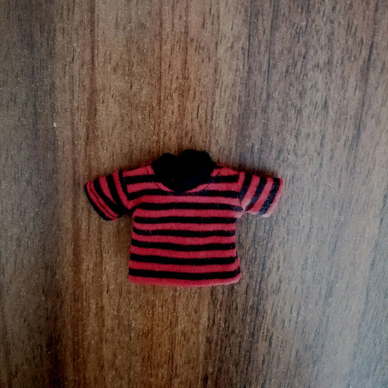 M2283 Wholesale Mini Dolls Toy Crochet Knit Clothing Shirts Tops Ob11 Gsc 12 Bjd Doll Clothes Accessories