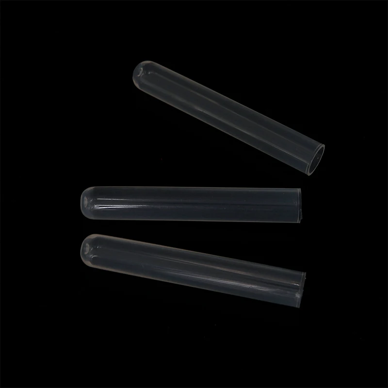 Laboratory Clear Disposable plastic test tube glass tube without cap