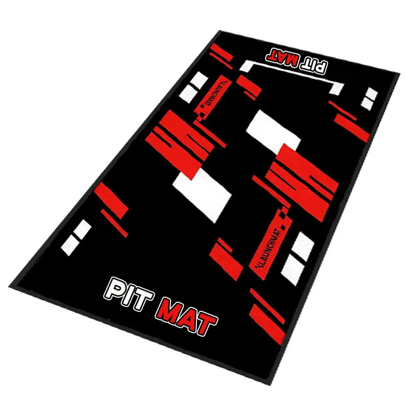 Dotcom race mat TPR backing Absorb Oil Contains Liquid Custom Racing Motorcycle Mats