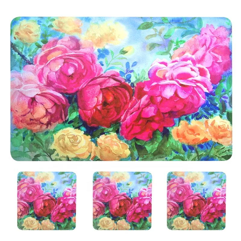 Dining Table Sets Mat Coaster Factory Direct Sale High Quality Plastic PP Dining Table Placemats Sets Polypropylene Table Mat