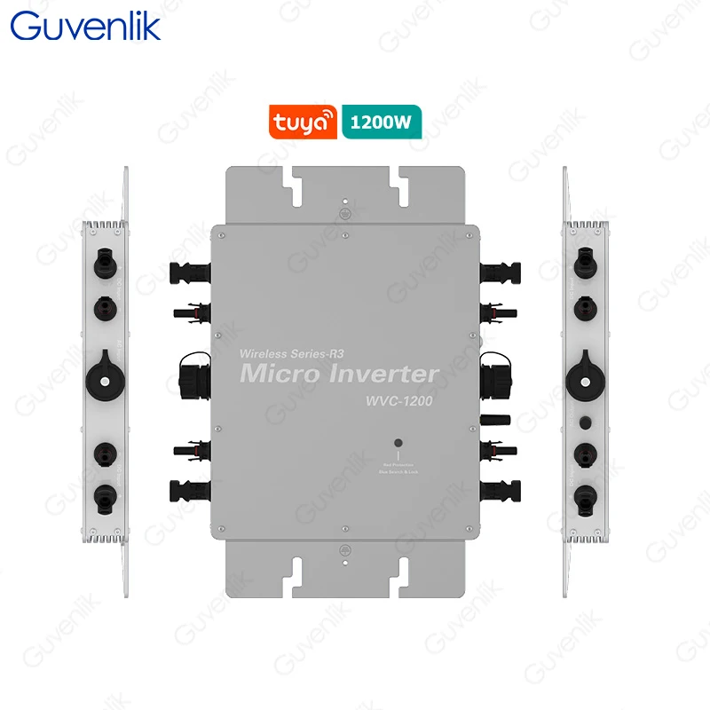 Guvenlik waterproof IP67 solar power system antenna 5G wifi DC to AC MPPT micro inverter 1200w