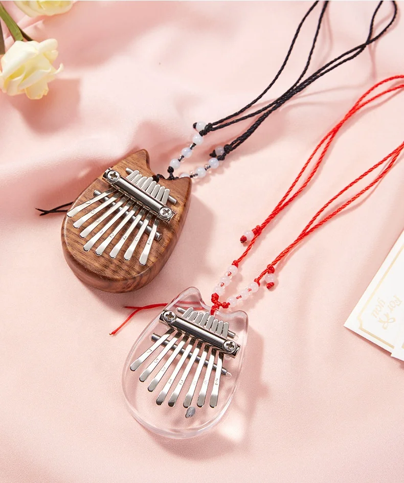2024 Hot Sales 8 Keys and 17 Keys Portable Thumb Piano Solid Wood Mini Kalimba