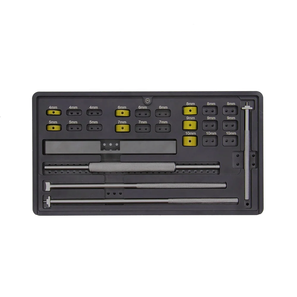 CE&ISO Marked Orthopedic Surgical Instruments Peek Cervical Cage-II Instrument Set Spine Surgery Medical Instruments Set