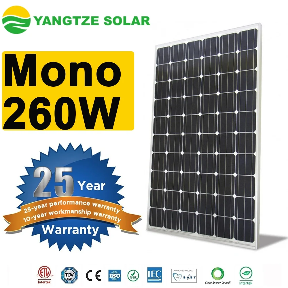 
China Manufacturer 260w monocrystalline solar cell <a title=