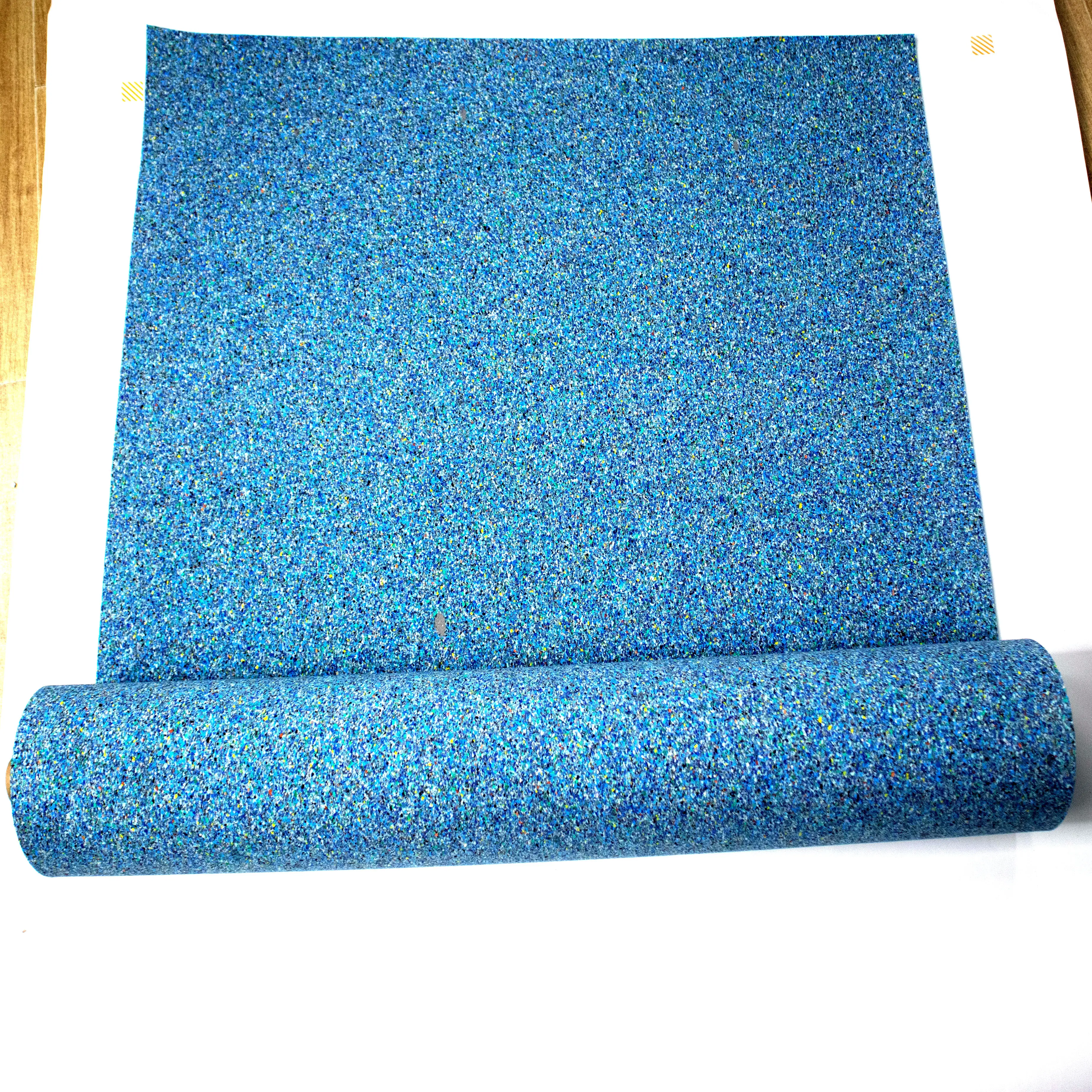Anti-slip Polyurethane Gym Rubber Flooring Rolls Tiles Sports Equipments Rubber Mat