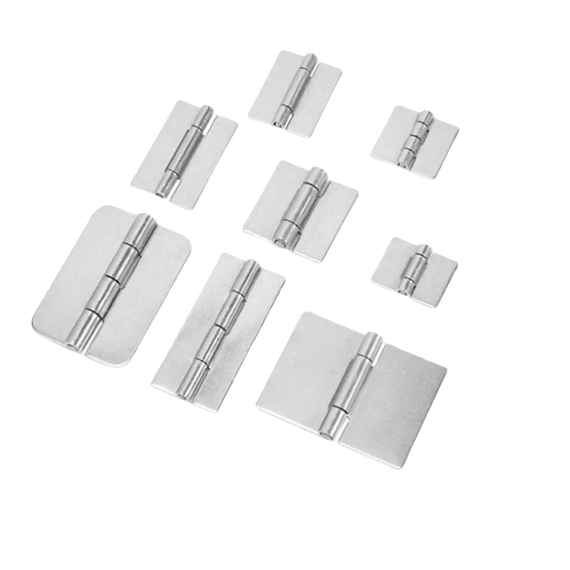 Stainless Steel Butt Welding Door Hinge Strap Hinge No Holes Surface Door Hinge