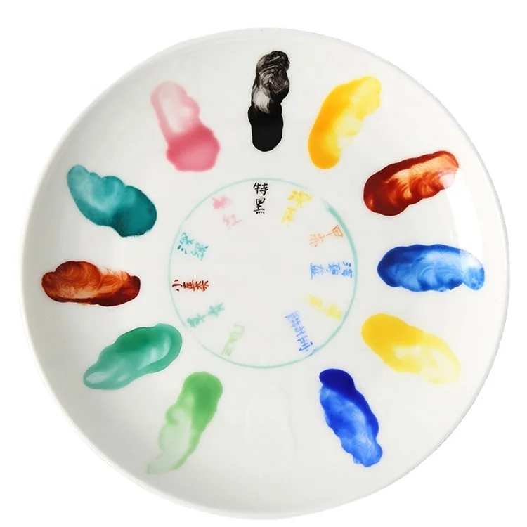 25 ml hand painted plates ceramic paint for kids coating ceramic potery to be painted hand-painted cute ceramic nordic dinner se