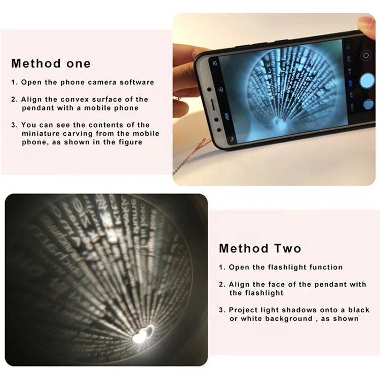 Ожерелье из розового золота S925 с памятью влюбленных, подарок на день Святого Валентина, проекционное ожерелье с надписью «I Love You» на 100 языках