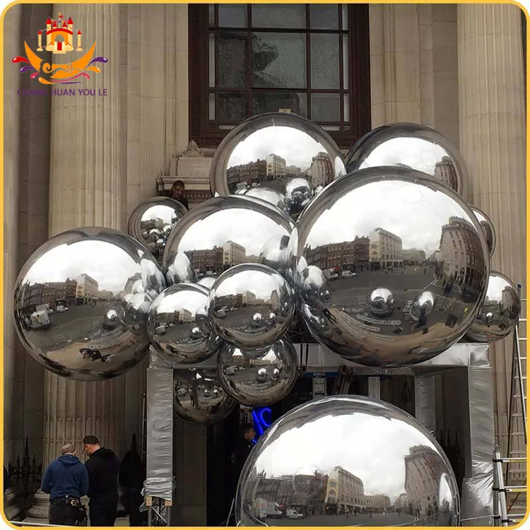 Christmas Decoration Supplies Big Shiny Inflatable Balls Globos Party Decoration Globos De Fiestas Inflatable Mirror Ball