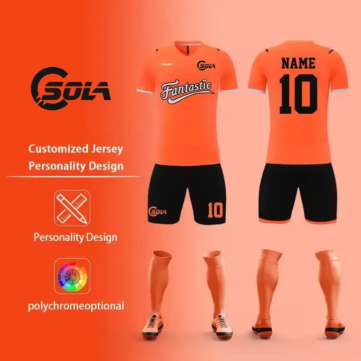 Latest Design Custom Soccer Jersey Kit XS Size Man Sportswear Uniforms Football Training Clothing