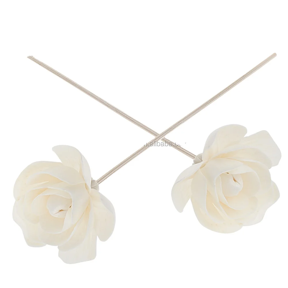 factory direct selling Handmade Sola Wood Flower Diffuser Dried  bulk Flower  cotton string