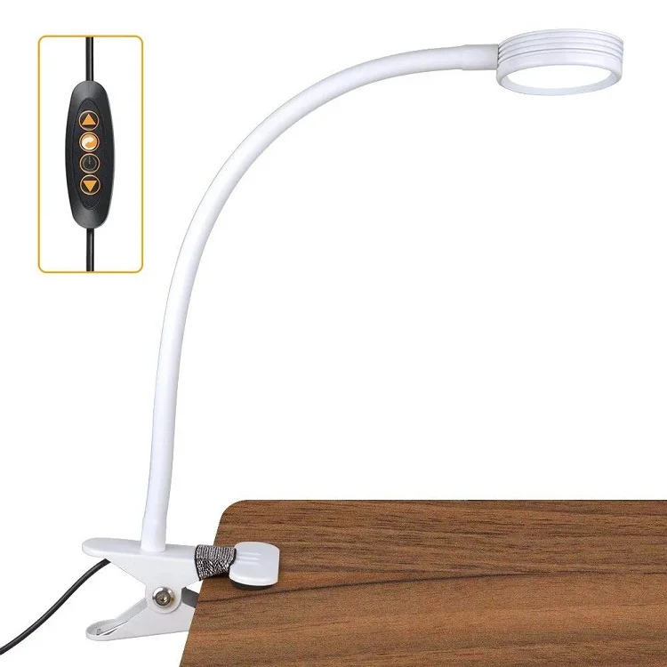 Factory wholesales USB LED Desk Lamp with Clamp Reading Light Clip-on Table Lamp USB Clip Desk Lamp For Computer