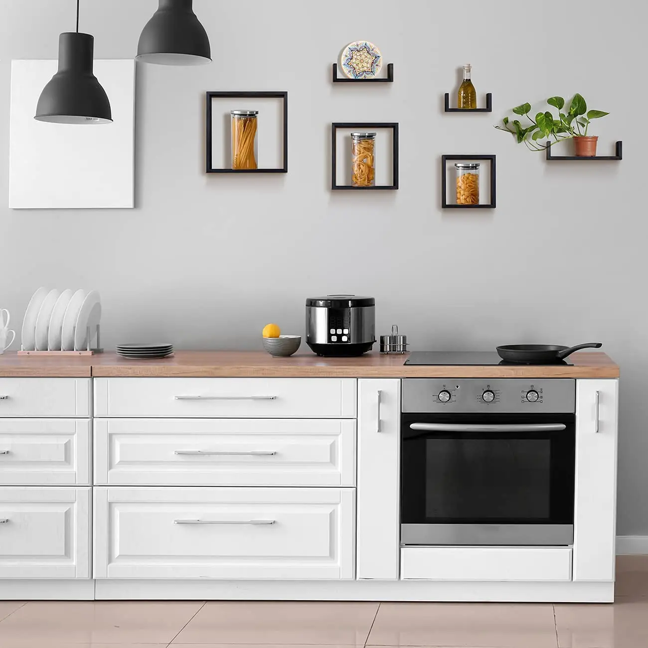 Hot sale wooden home decor modern mount shelf floating wall shelf