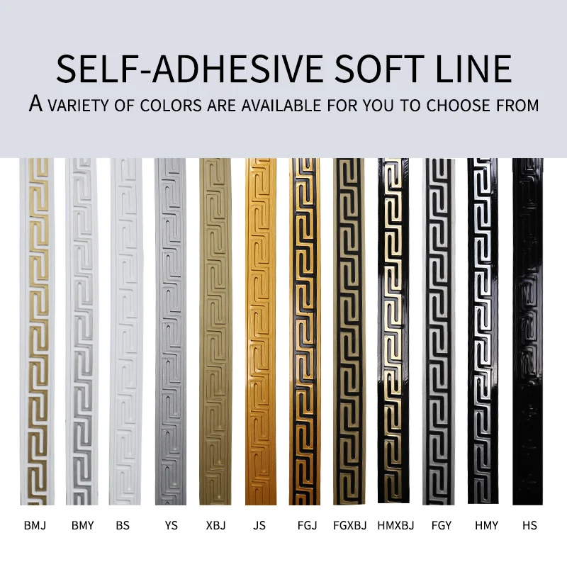 New Chinese TV background wall border line plaster line ceiling line decoration multiple colors nostalgic classic decorative