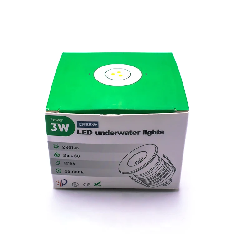 Фонтан светодиодный 3 Вт подводный свет ip68 DC12V-24V