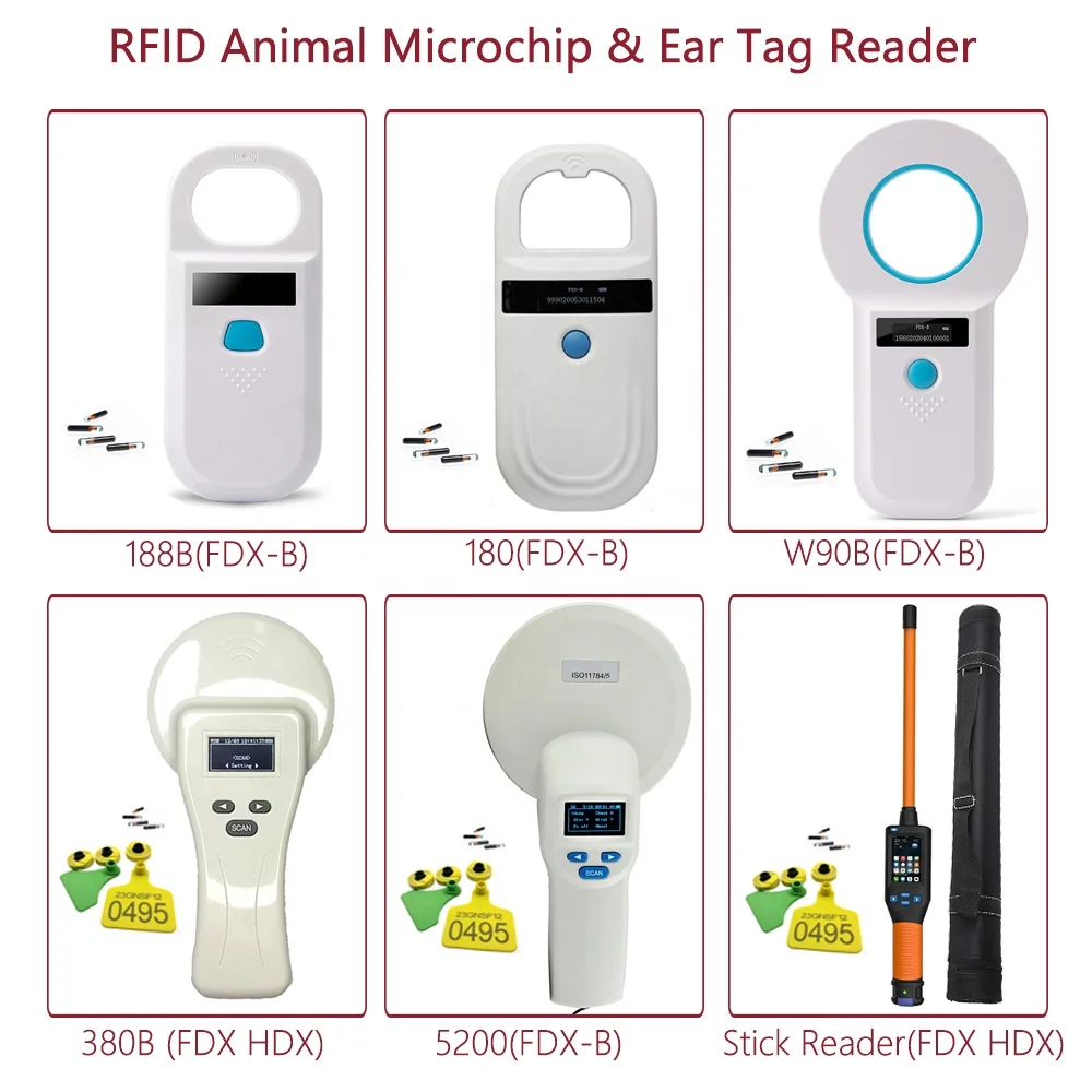 OTPS 125khz animal tag writer machine animal microchip em4305 134.2khz rfid reader writer
