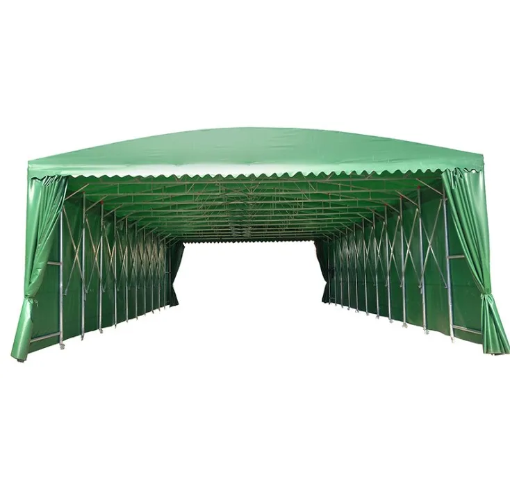 Folding Garage Tent Waterproof Wash Tent with Movable Mechanism