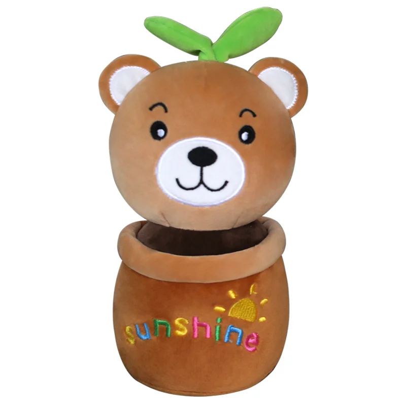 A2115 Eco Friendly Purify The Air In The Car Plush Cactus Carrot Animal Pot Culture Decorate With Bamboo Charcoal