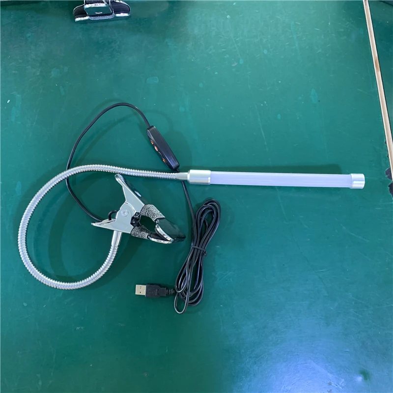 Портативный светодиодный USB-светильник с зажимом «гусиная шея» для работы, чтения, ноутбука, компьютера