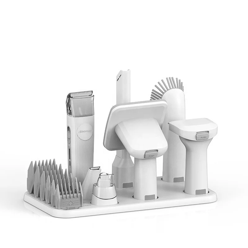 New Cheap Dog Trimmer Kit Oem Vacuum Suction 5 In 1 Set For Pets Cats And Other Animals Clippers