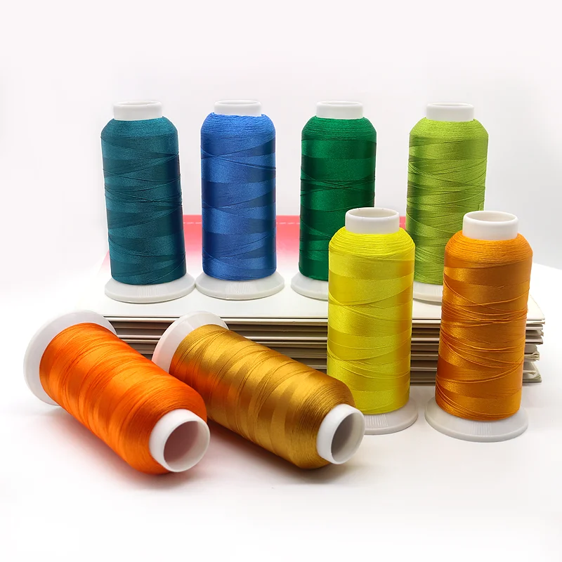720 colors at stock madeira computerized polyester 100% 4000y 120d/2 industrial embroidery sewing thread