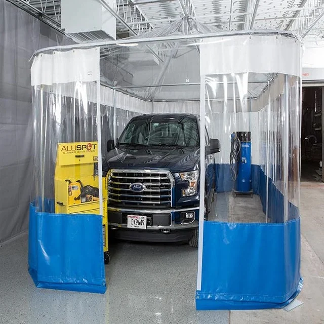China Manufacture Auto-Guard Paint Booth Curtains Divider and Auto-Guard Body Shop Curtains with good quality