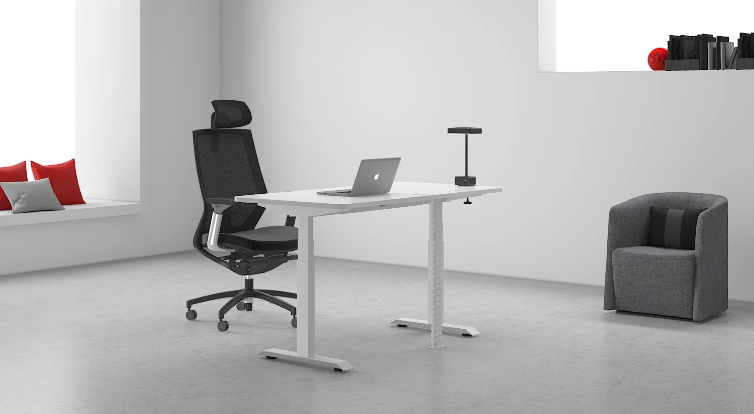 computer table PC Workstation Sit Stand Office Home Standing Desk Electric Height Adjustable Desk