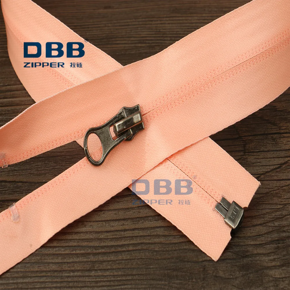 
Wholesale nylon/metal/plastic waterproof long chain zipper with PU/TPU/PVC coated water-resistant material 